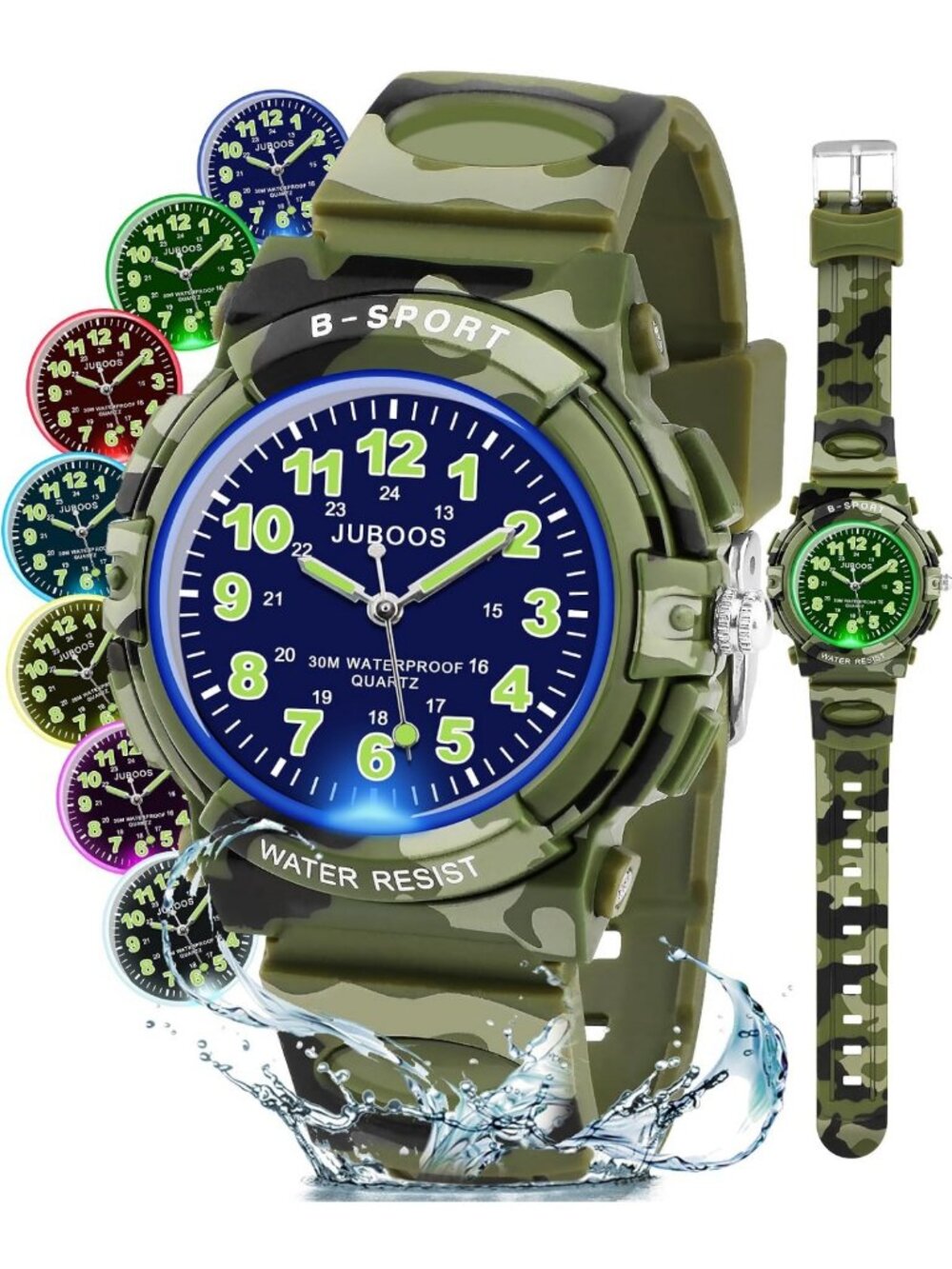 Waterproof Sport Kids Watch for Boys & Girls - Analog Wristwatch for Teens